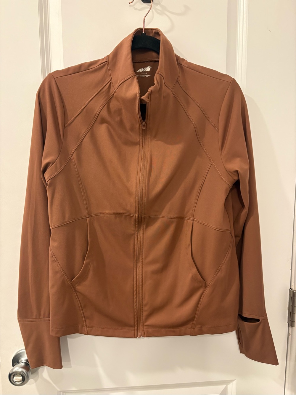 Avia Women's Bomber Jacket in Warm Brown Tan